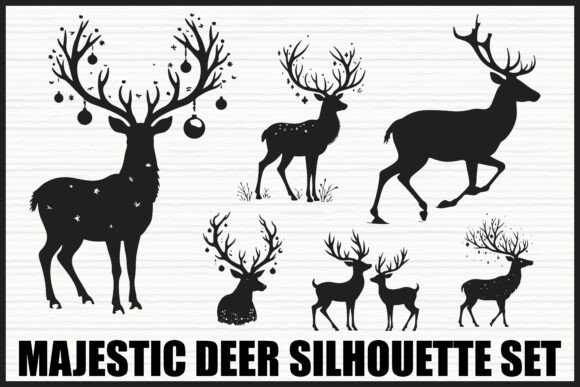 Download Majestic Deer Forest Silhouettes - Premium Resources